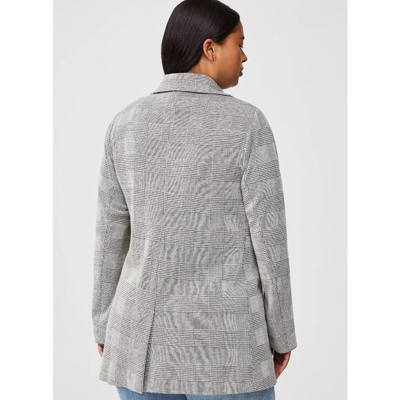 Torrid Women's 1X (1) Studio Blazer Jacket Boyfriend Double Knit Longline Career - Picture 4 of 15